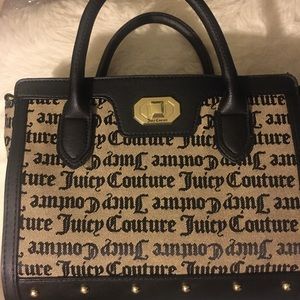 SOLD! Juicy Couture Beige Black Satchel